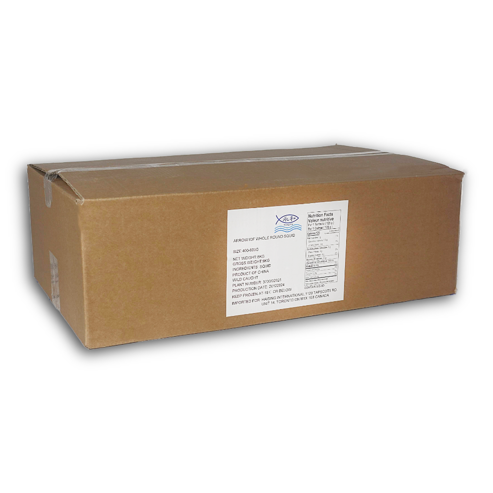 Head on Whole Squid - Size 300/400