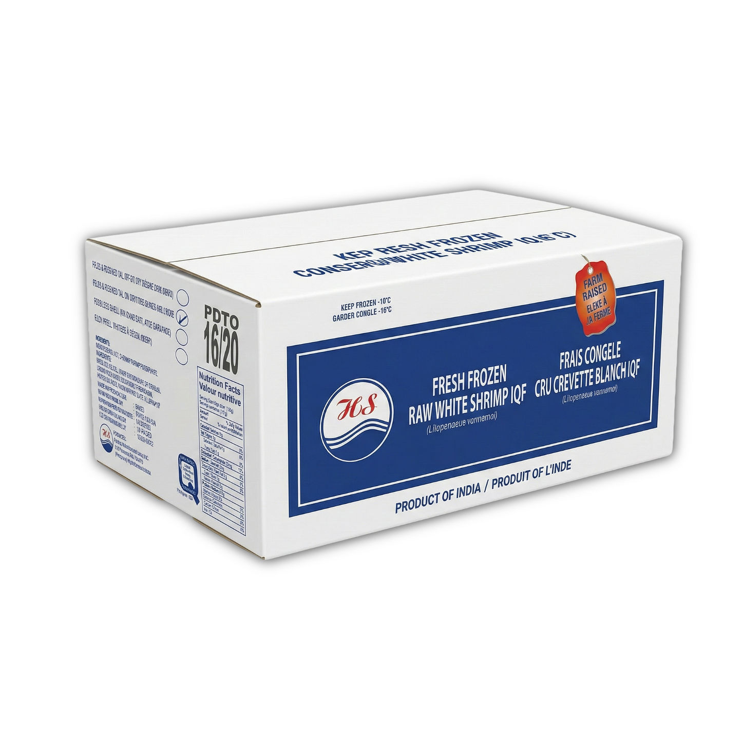 Peeled-Tail-On-White - Size 16/20