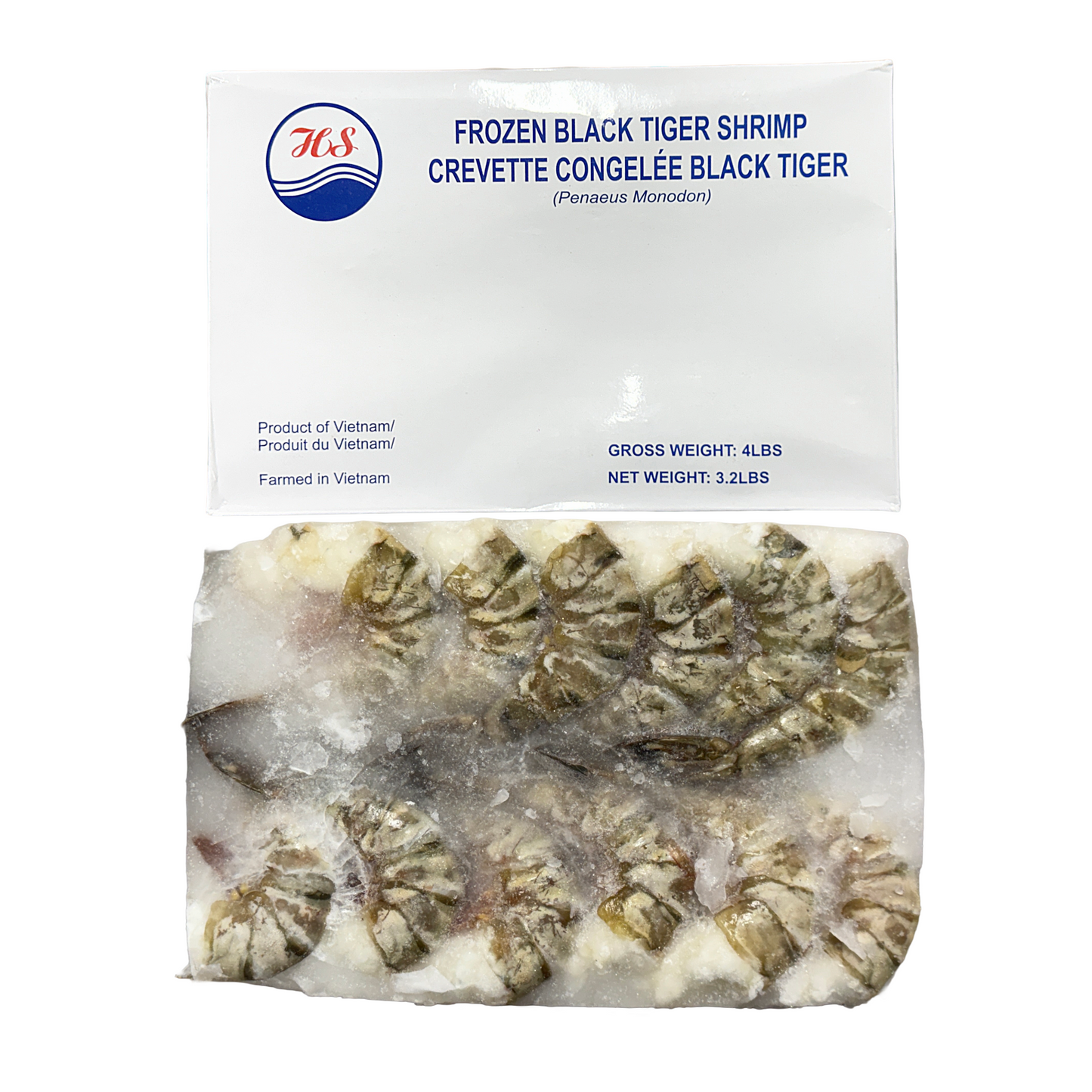 Vietnam Tiger Shrimp no head - Size8/12