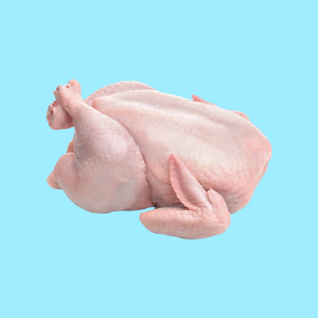 Free Run Whole Gutted Fresh Chicken - 12pc/Case